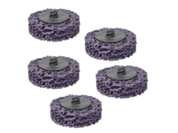 Orevant-5 Peças Disco De Lixa De Poliestireno 2 Polegadas 50mm Roll Lock Para Remover Óxido E Pintura (roxo)