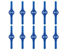 Lâminas De Plástico Para Cortador De Grama Sem Fio, 10 Unidades, Substituto, Lâmina De Corte, Azul