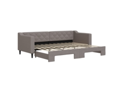 Daybed With Trundle, Daybeds With Trundles Vidaxl Cinzento-acastanhado Tecido (80 X 200 Cm)