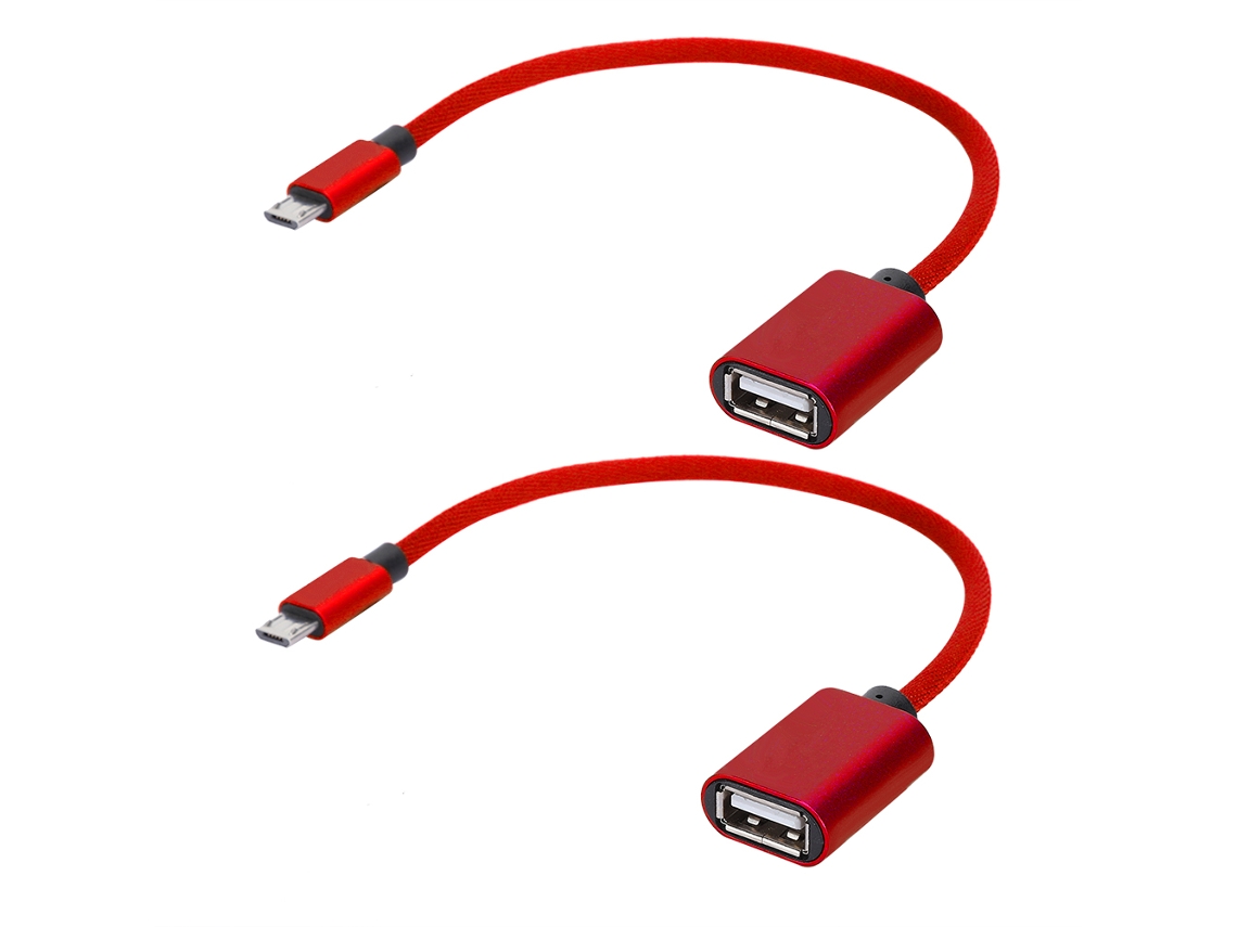 Adaptador USB OTG, transferência de dados, pacote com 2, EOOCOO