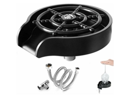 Lavadora de Copos Automática em Aço Inoxidável, com Mangueira, Portátil para Casa, Bar e Café AQUAFORGE
