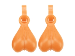 Chaveiro de Chinelo Laranja Cute Presente de Aniversário