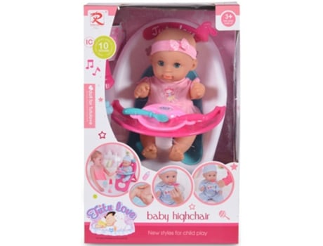 Bebé de Brincar TUTU LOVE com Cadeira Alta (Idade Mínima Recomendada: 36 meses)
