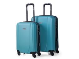 Conjunto de Malas de Viagem ITACA ABS Azul (55cm /65cm)