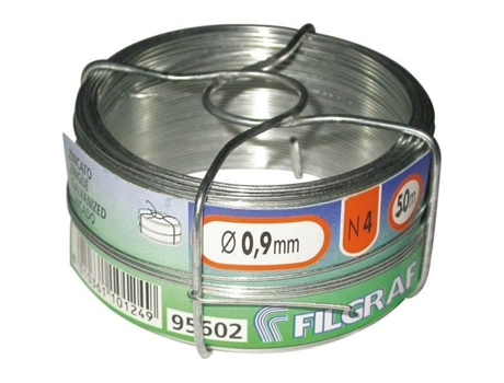Arame De Amarração Filgraf Zincado 1,5 Mm Carretel De 50 M