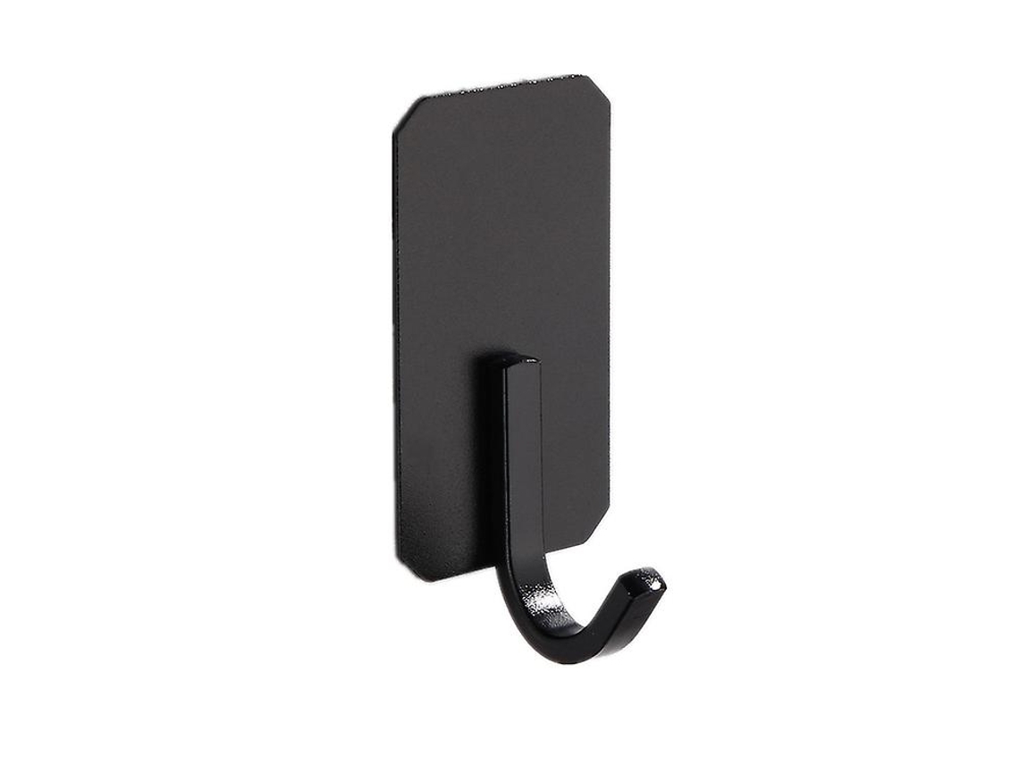 Gancho adesivo 3M, sem necessidade de furar, para banheiro, cozinha e escritório, aço inoxidável à prova d'água, capacidade de 4,5 kg, preto.
