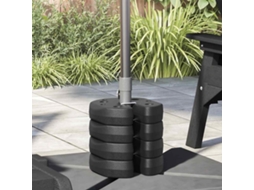 Vidaxl Pesos Para Gazebo Em Cimento 4 Pcs 220x50 Mm Preto