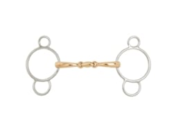 Bridões Articulados Duplos Anatômico Pessoa Soft Contact 14 Mm Argolas 70 Mm Brigadeiro Verde 12.5 Cmbr