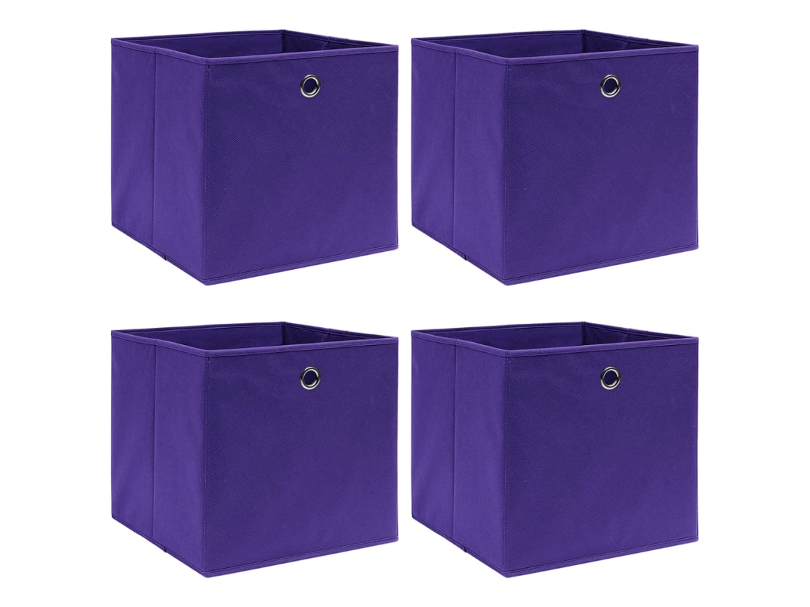 Storage Box, Storage Boxes Vidaxl Roxo Tecido (n/a)