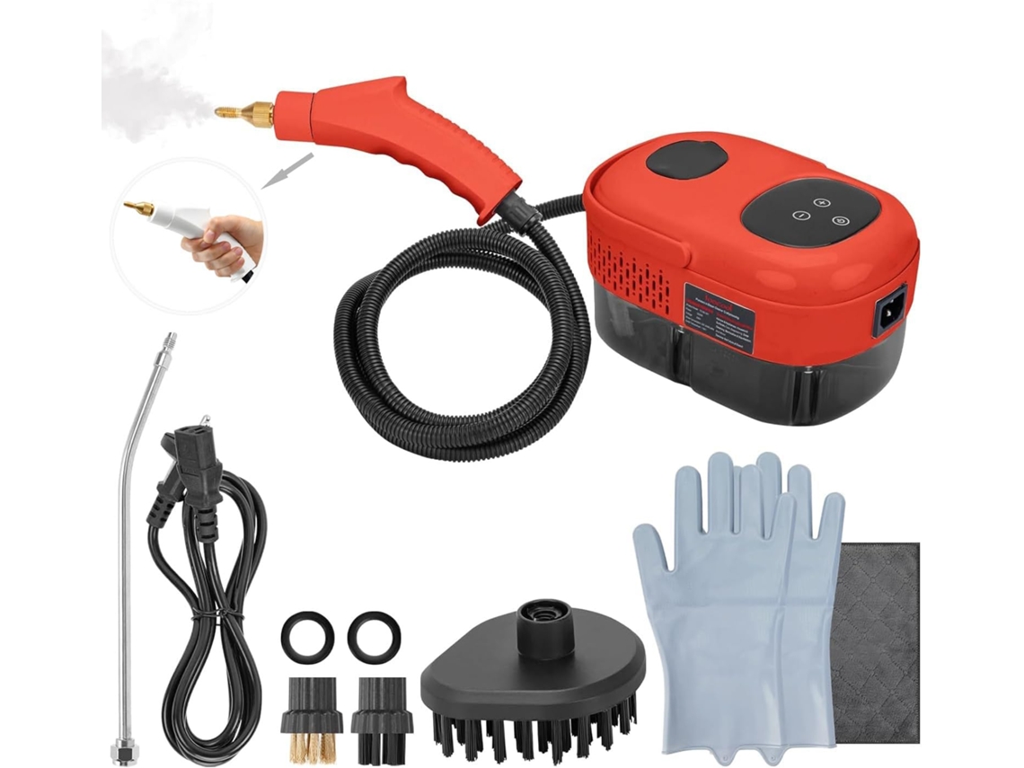 Limpador a Vapor BRILVIBERA 2500 W com 3 Escovas e 6 Configurações