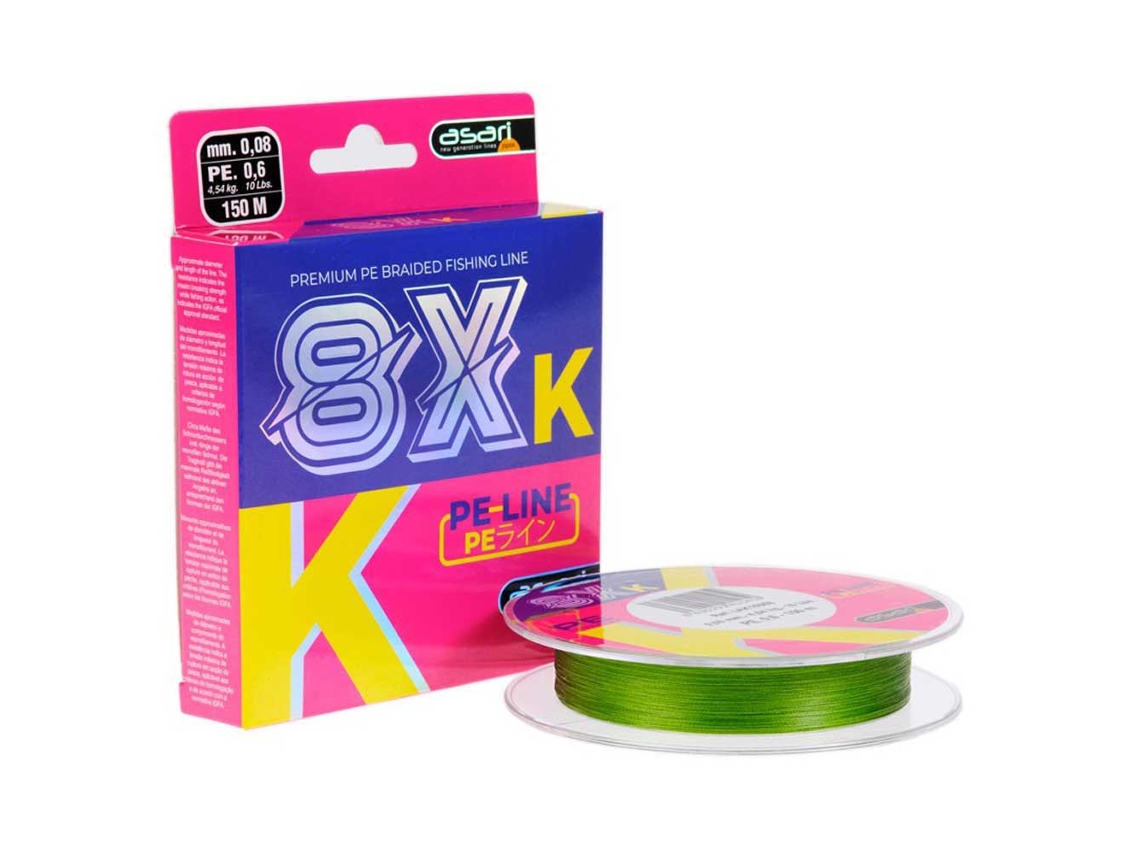 Trançado K-8 Pe 8X 150 M Transparente 0.250 Mmasari