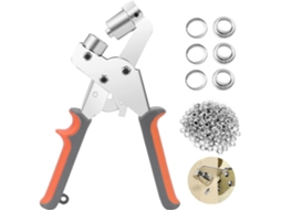 Alicate Para Ilhós Cisea, Conjunto Profissional Com 100 Peças (diâmetro Interno De 10 Mm) Metálicos Couro, Lona, Tecido, Cortina -aquaforge