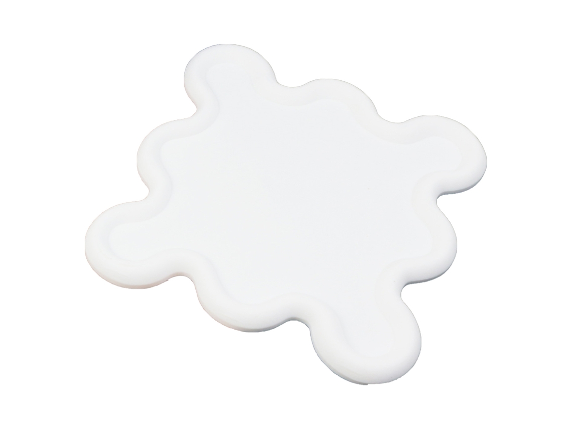 Capacete de Borracha Macia Pvc Isolamento Térmico Tapete para Copo Cozinha Casa Branco | S/MARCA