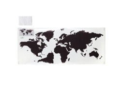 AIAILIKILL 1 par de adesivos de parede removíveis de viagem ao redor do mundo para decoração de sala de estar