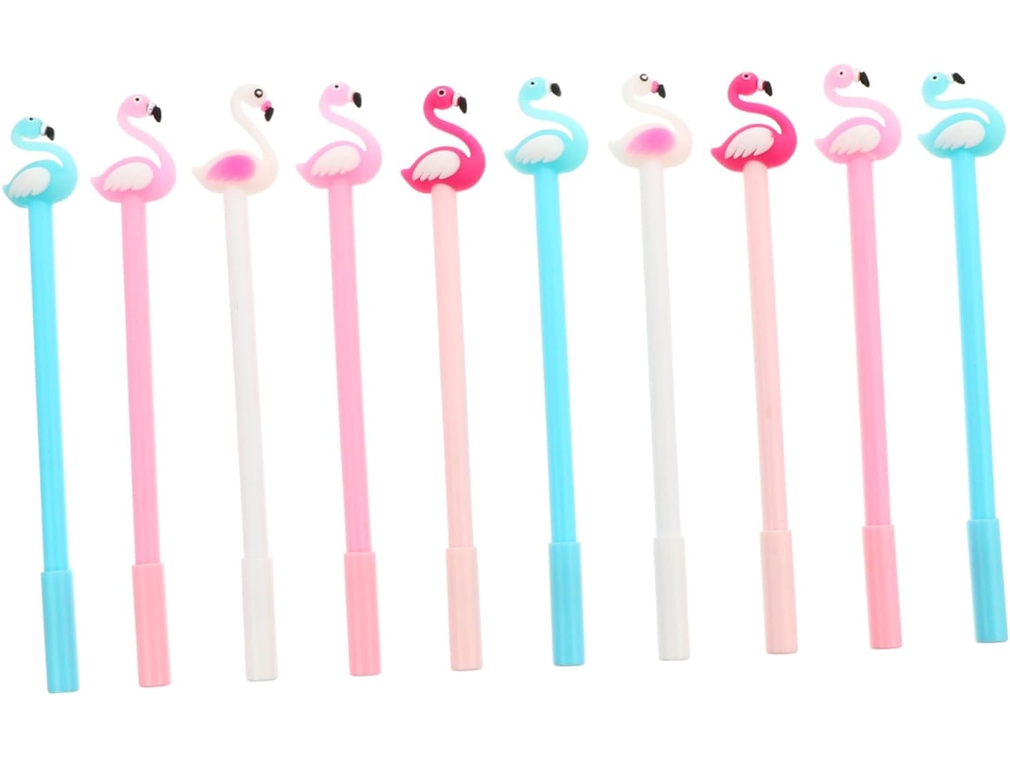 Conjunto De 10 Canetas Tinta Gel Cisne Femininas, Ponta 0,5 Mm,