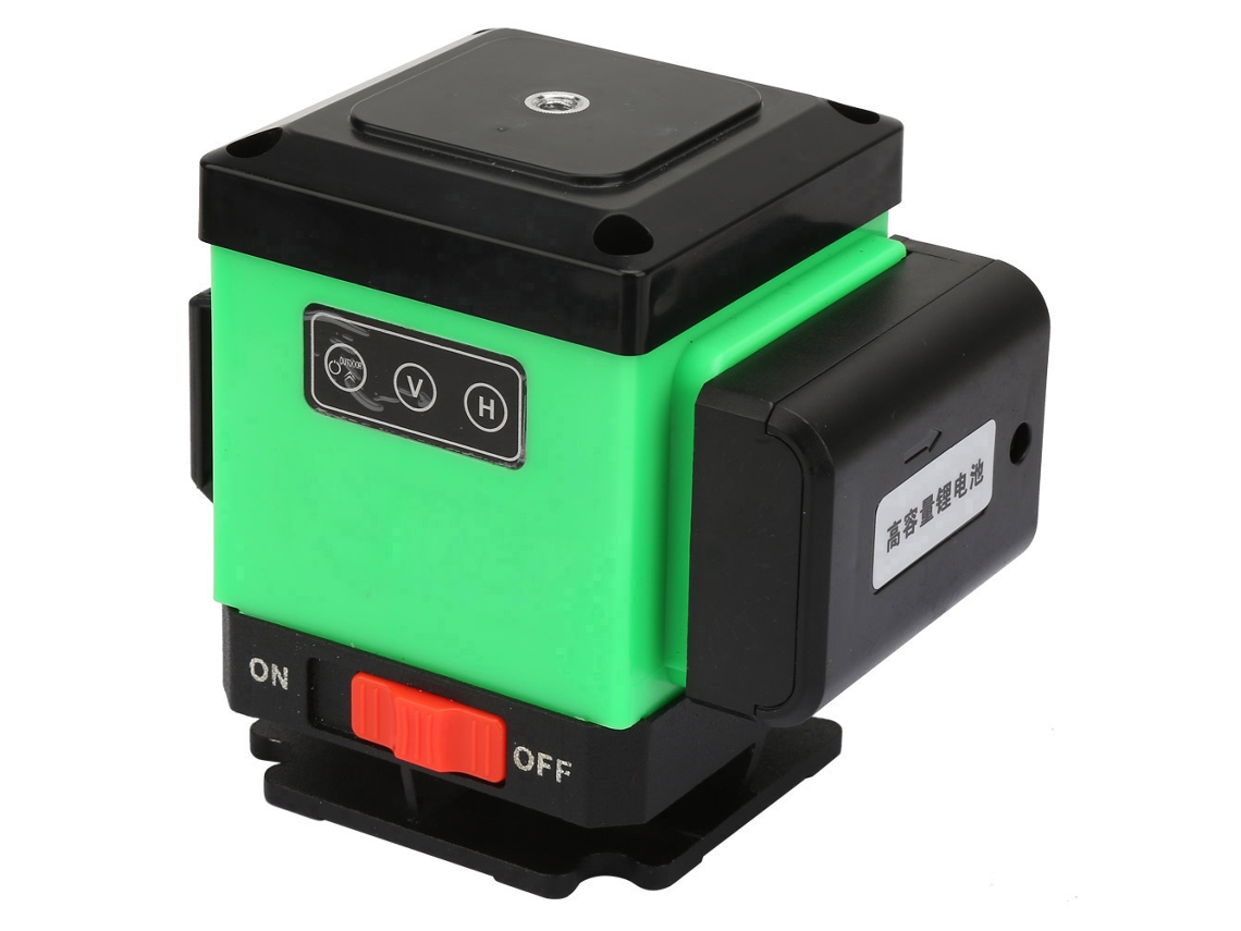 Laxiscreed Laser De Nível 3d Verde Com 12 Linhas E Suporte Giratório Para Azulejos
