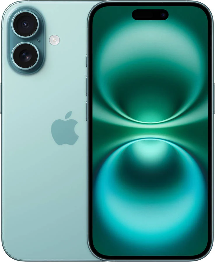iPhone 16 APPLE (6.1'' - 128 GB - Verde Azulado)
