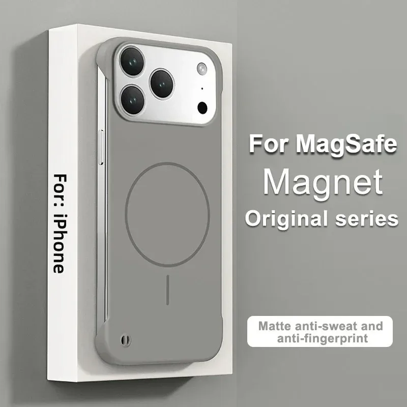 (cinza Titânio, Iphone 13) Capa Protetora Térmica Fosca, Ultrafina, Sem Bordas, Com Toque Suave E Textura Rígida, Com Encaixe Magnético Magsafe.