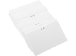 Lurelia Porta-crachá Vertical Horizontal Com Clipe Em Pvc Branco Para Escritório E Eventos