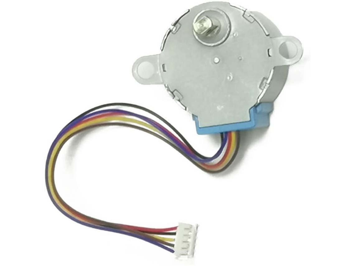 Motor de Passo DC 24BYJ48, 5V/12V, 4 Fases, 5 Fios, Redução 1/64, Impermeável para Eletrodomésticos com S/MARCA