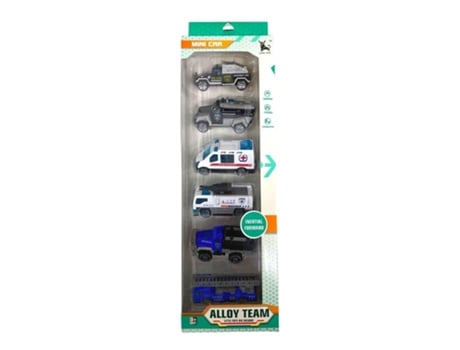 Pack De Seis Mini Vehículos De Fuerzas Especiales Alloy Team Jucosurp22