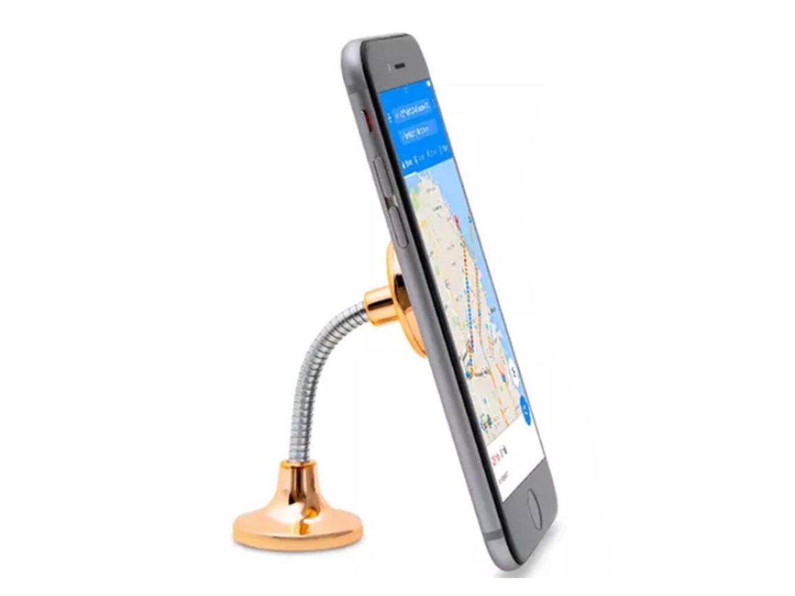 Suporte Magnético Para Carro Getit Aquarius Com Mola - Ouro Rosa