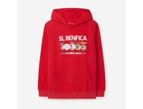 Camisa Adulto Sport Lisboa E Benfica Capuz Evolução Emblema Sl Algodão Vermelho (m)