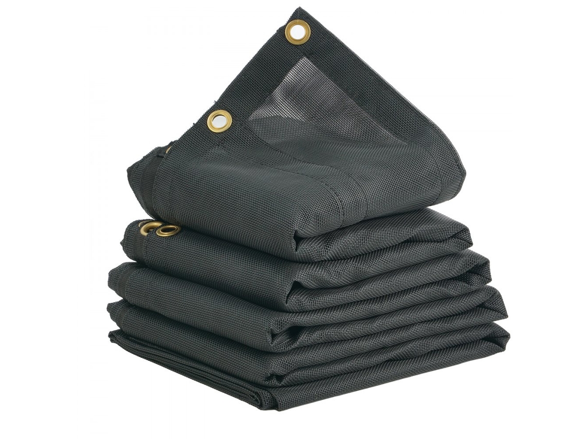 Rede De Cobertura Para Reboque Basculante 5 X 14 Pés (1,5 X 4,3 M) Com Pvc 18 Oz E Costuras Reforçadas Para Transporte Seguro Tekmaquinas