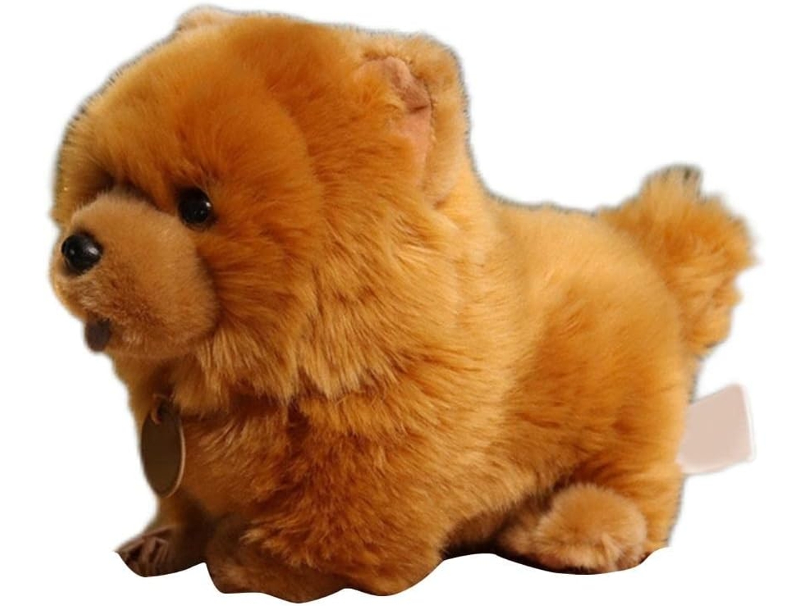 Brinquedo De Pelúcia Realista Chow Chow, Boneco Cachorro Fofo,