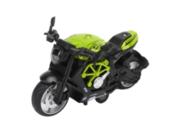 Mali brinquedo Moto de Liga Alta Simulação Som Luz Recuo Verde para Crianças