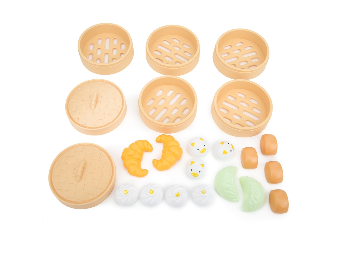 Walshlxq juguete de Sobremesas Simuladas para Crianças, Jogo de Cozinha Educativo, 22 Peças, Juguete de Cozinha Infantil
