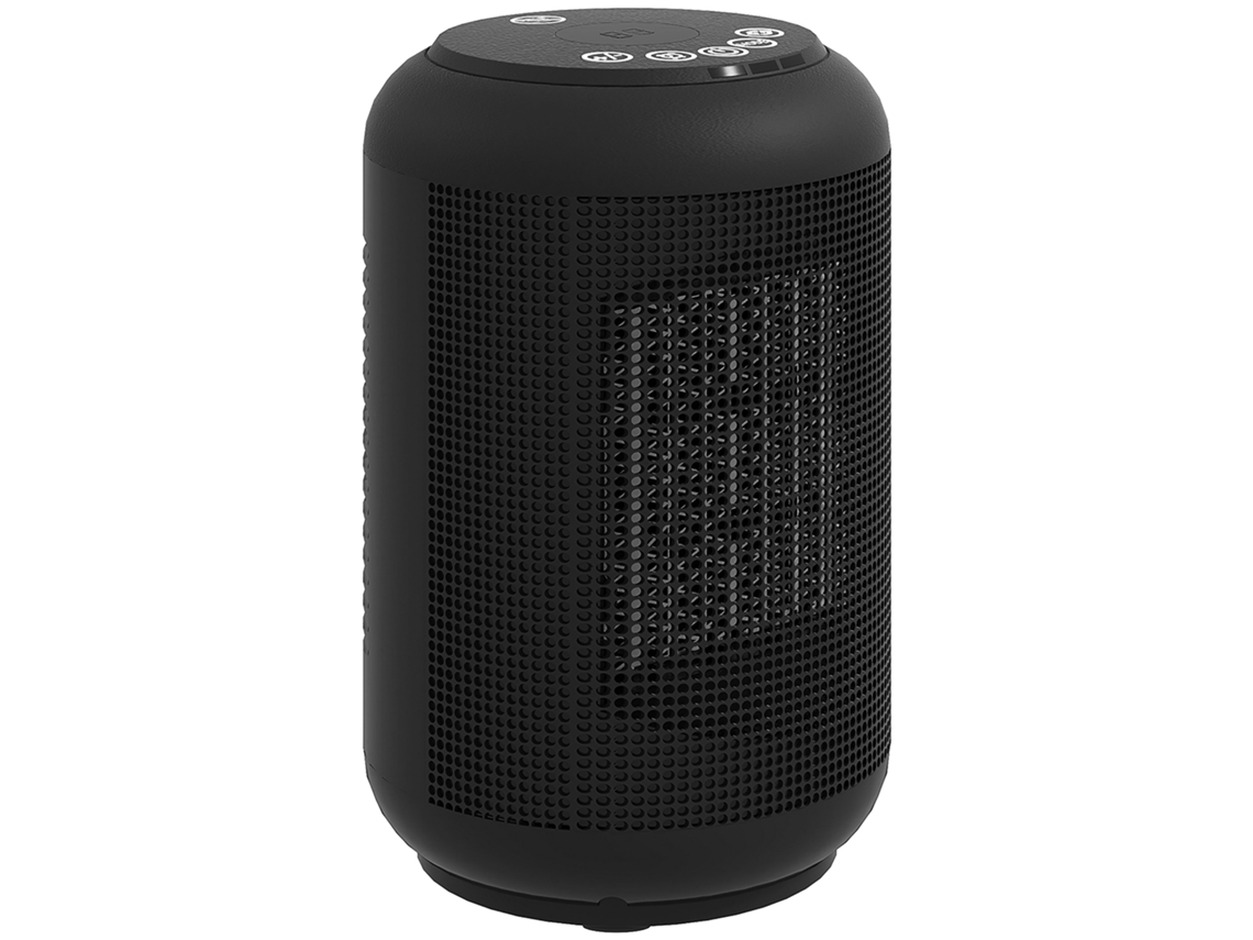 Aquecedor Cerâmico Ptc 1500w,radiador Elétrico Ventilador com Termostato Ajustável,preto 14x14x21,5cm BTFORUS