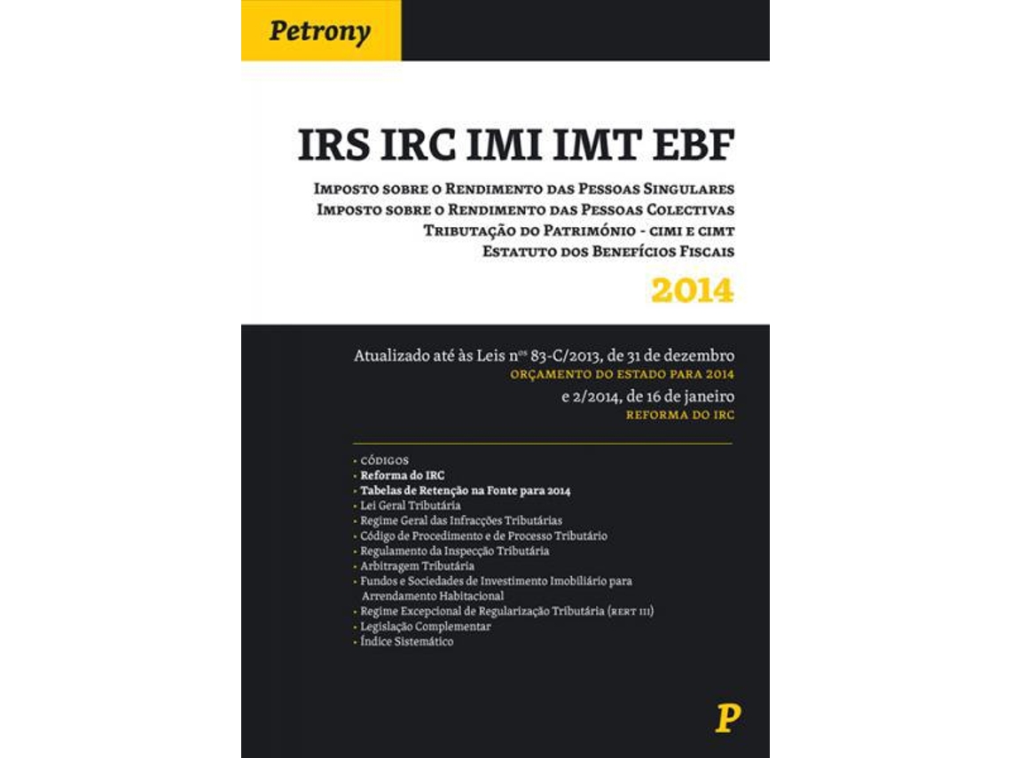 Livro Irs Irc Imi Imt Ebf 2014 .