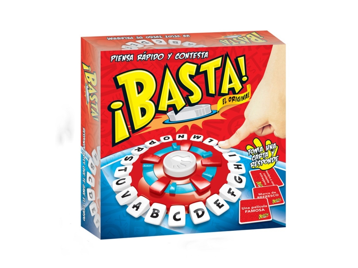 Basta, um Jogo de Palavras e Tabuleiro Espanhol de Ritmo Acelerado, Adequado para Adultos e Crianças. MDUG