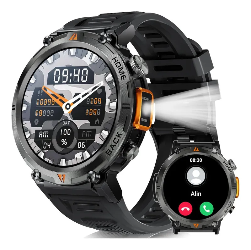 Smartwatch À Prova Dágua 3atm Com Bluetooth E Lanterna Para Homensvayotoy