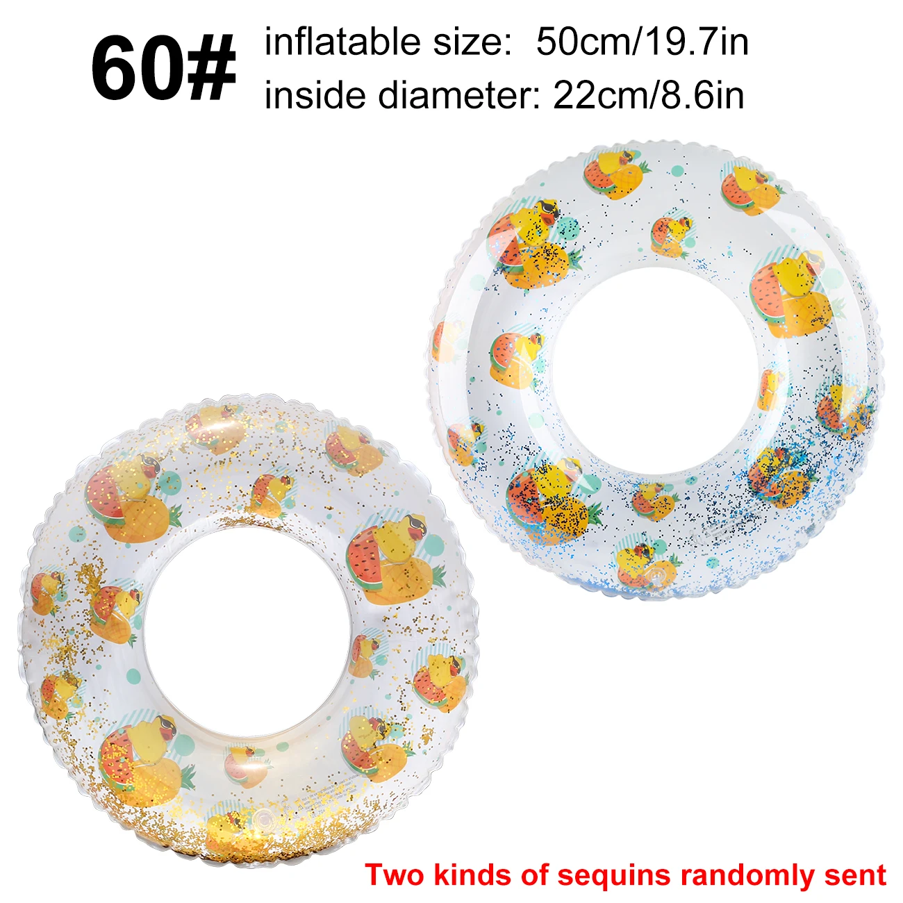 (60) Boia Inflável De Verão Para Piscina, Material Pvc, Boia Para Adultos