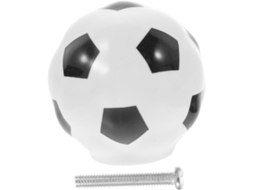 Puxador De Cerâmica Em Formato Bola Futebol Para Móveis, Ideal Para Cômodas