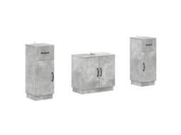 Vidaxl Conjunto De Armário De Banheiro Com 2 Peças Hoorn