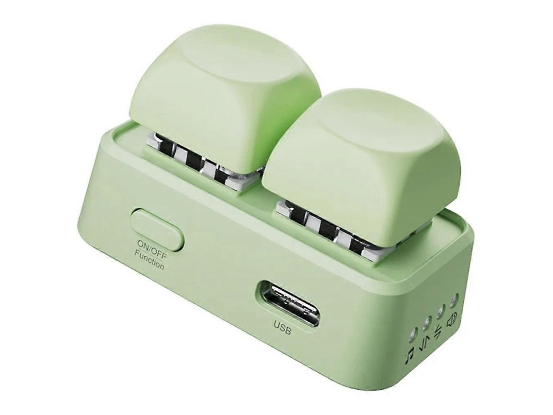 Virador De Páginas Bluetooth Greenhigh-profile Mini Com Teclado E Dois Botões Para Celular E Tablet (verde)