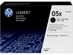Pack 2 Toners HP 05X Preto