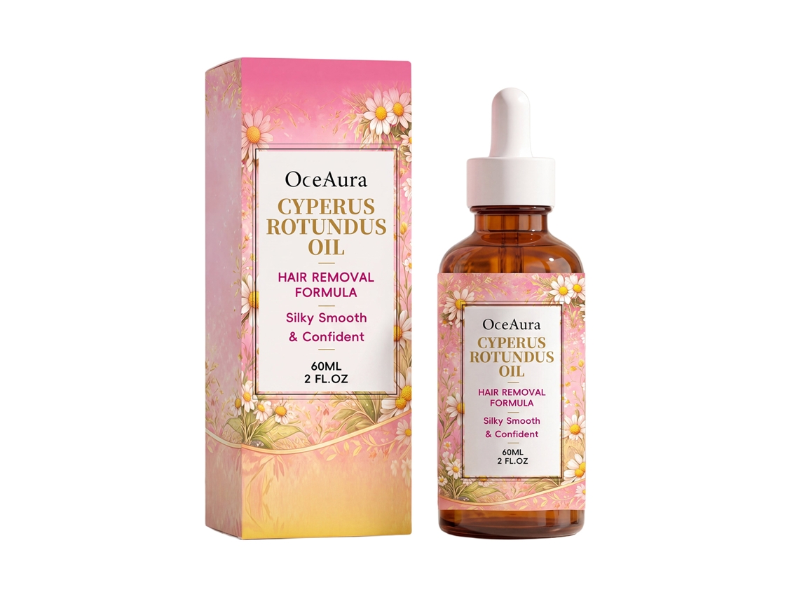 Óleo Essencial Oceaura Cyperus da LAXISCREED para Depilação, Hidratação e Pele Suave com Ação Calmante
