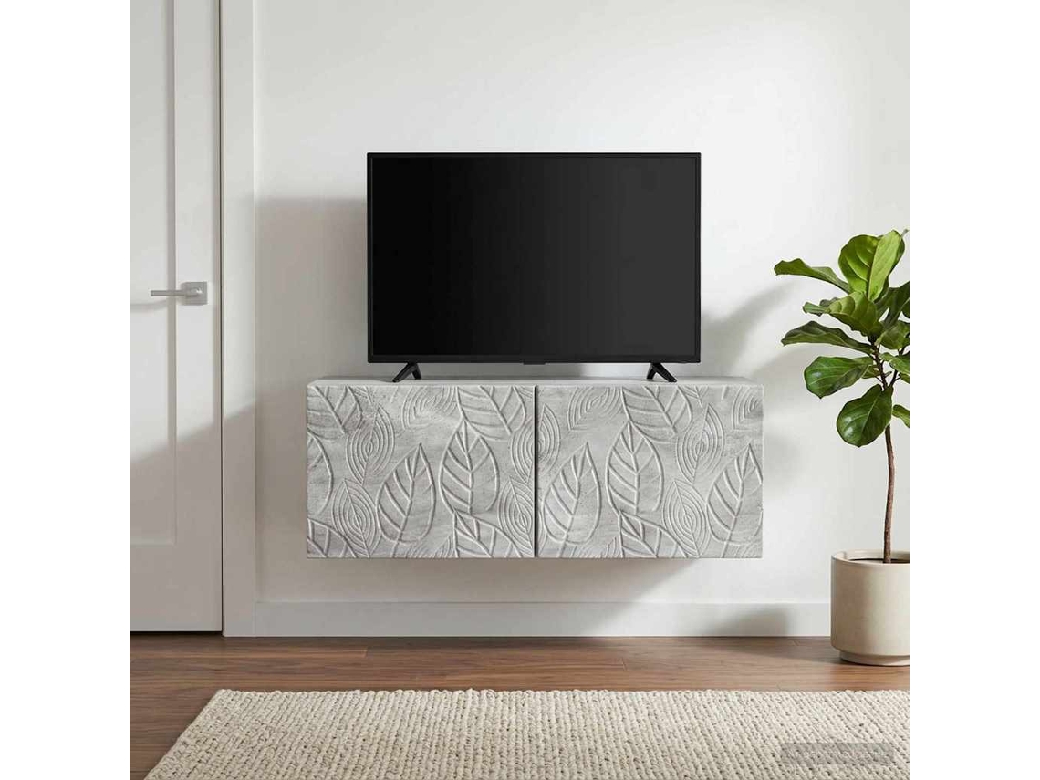 Vidaxl Gabinete De Tv De Parede 78,5 X 41 X 30 Cm Cinzento Cimento