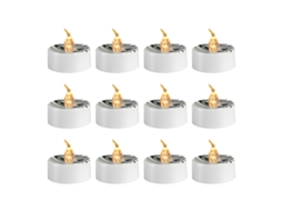 12 Velas Eletrônicas Led Decorativas Halloween Simulação