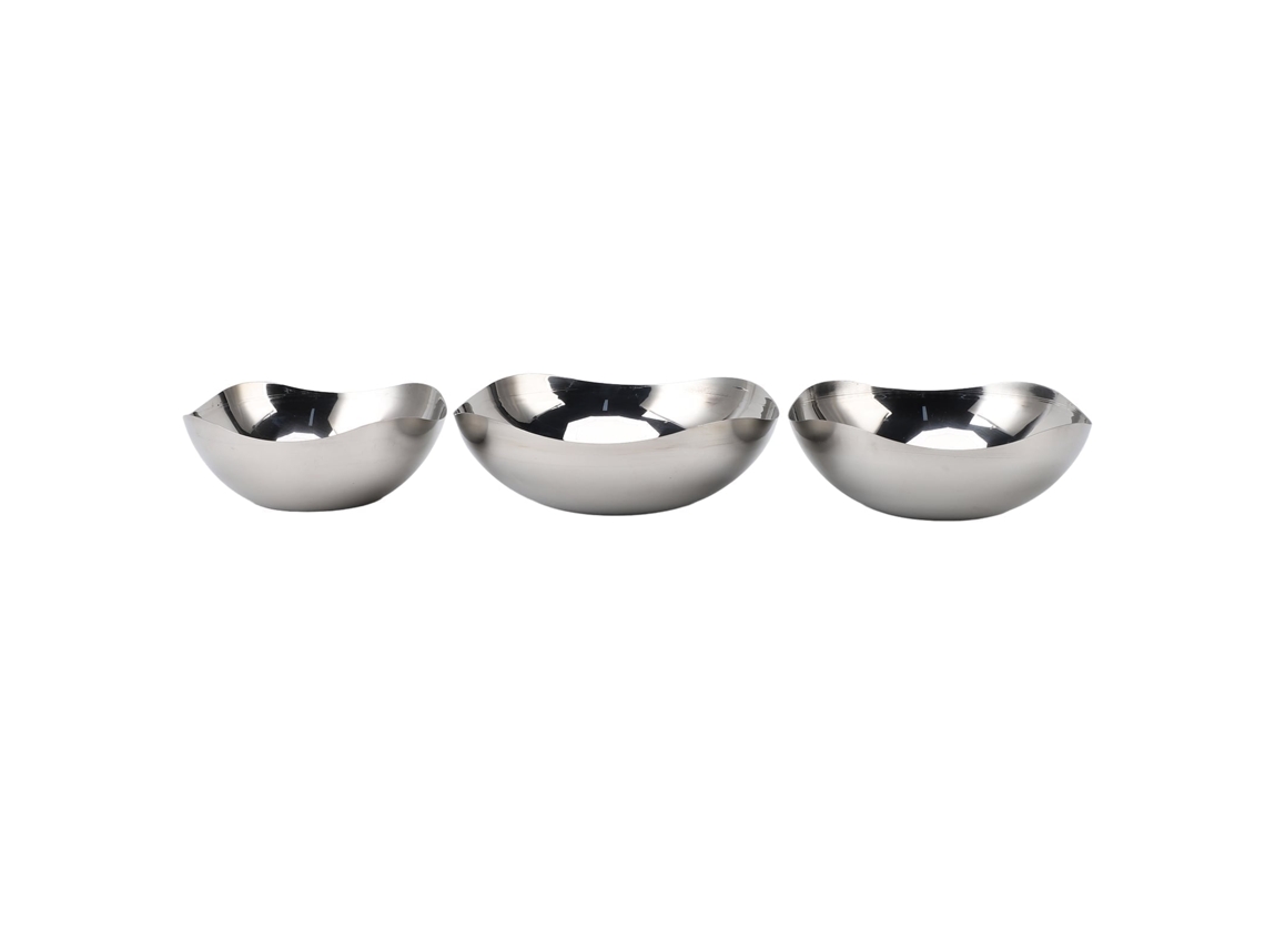 Conjunto de Tigelas de Salada LAXISCREED Aço Inox
