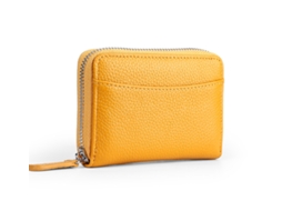 Porta cartões anti roubo RFID sanfonado, amarelo