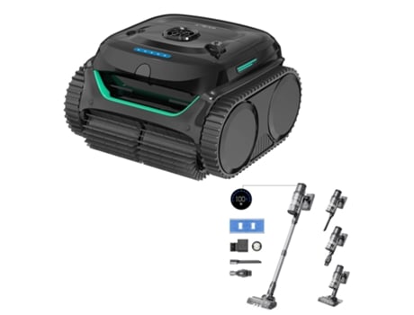 Aspirador e aspirador de piscina robótico sem fio Proscenic P11 Mopping Wybot C2