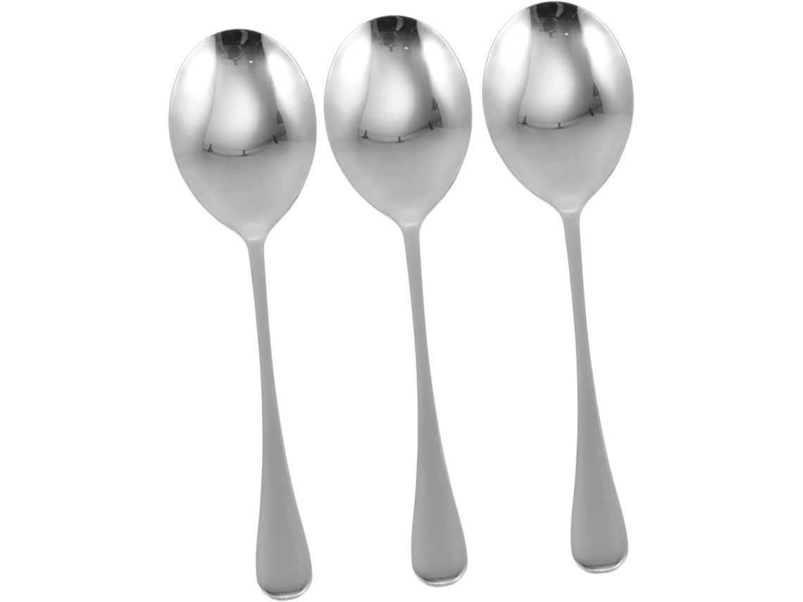 Conjunto De 3 Peças De Talheres Góticos Em Aço Inoxidável: Colheres Perfuradas
