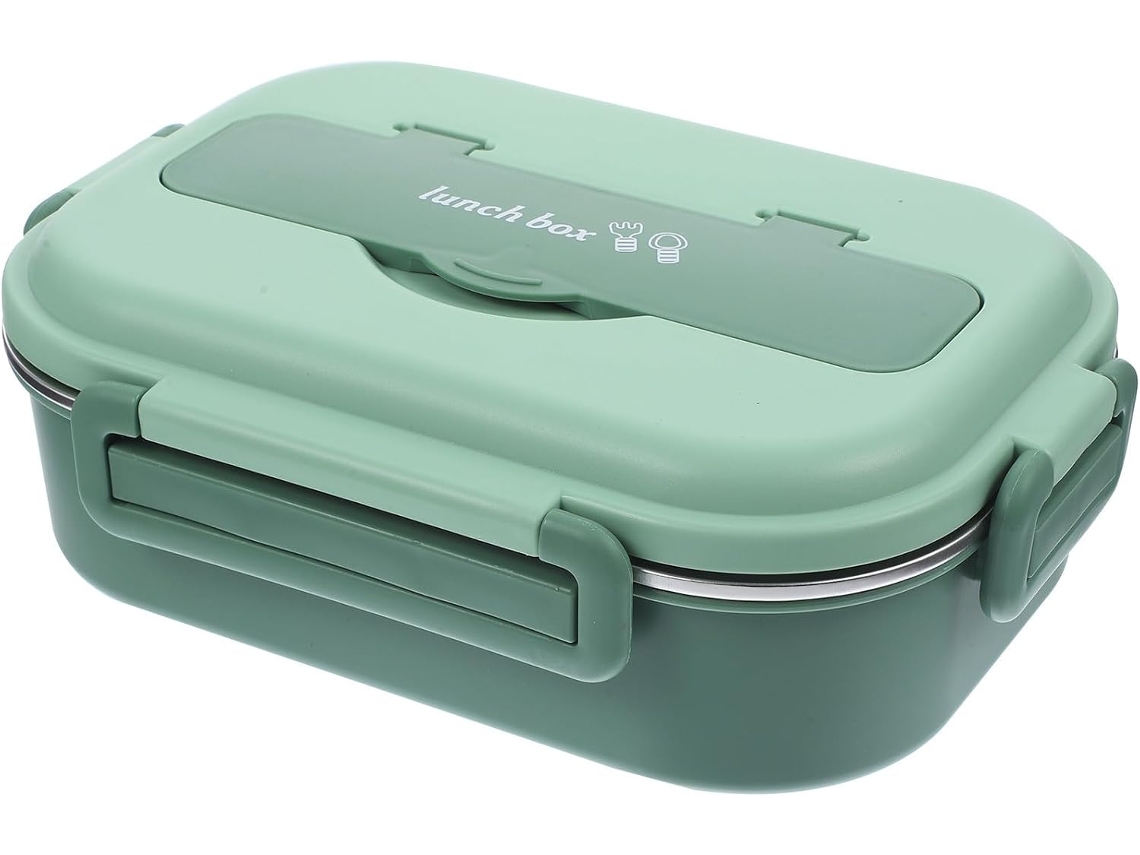 Lancheira Pretyzoom, Design Hermético E Compartimentos Compactos, Caixa Bento Em Aço Inoxidável, 1000ml, Ideal Para O