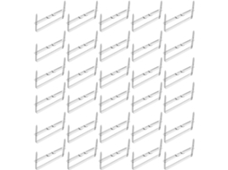 Besportble Conjunto De 50-prendedores Papel Metálicos Com 2-furos, Clipes Para Pastas De Arquivo Com Pontas Resistentes