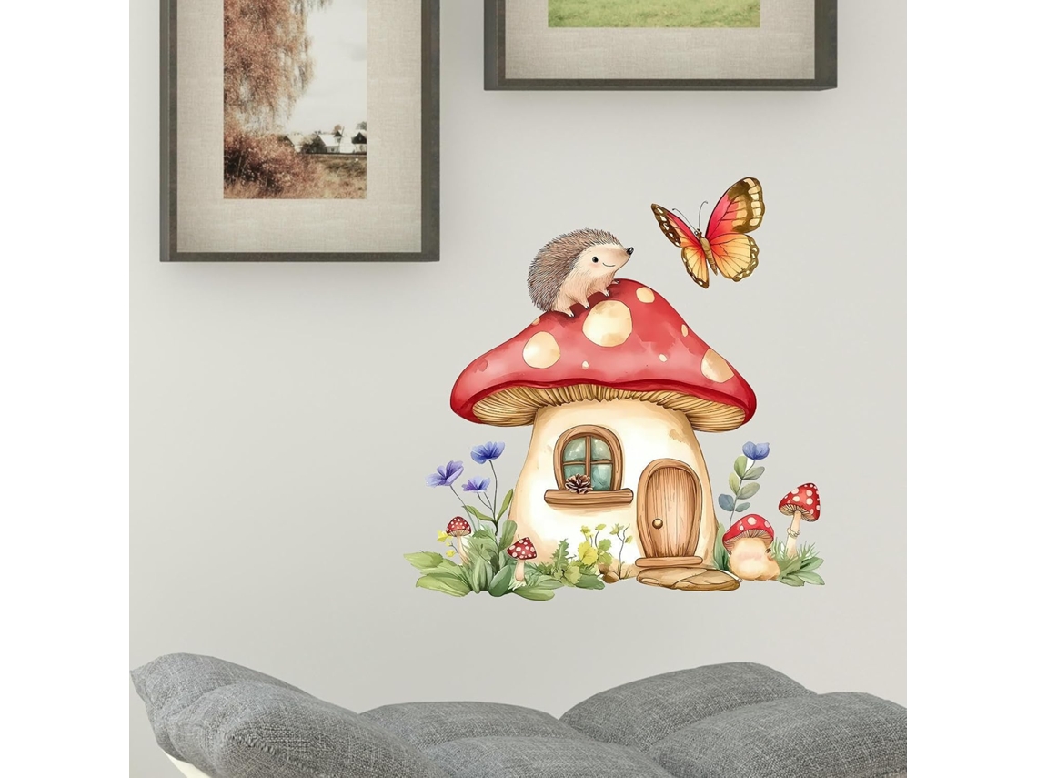 Adesivos de parede Jm Life com desenho animado de borboletas pequenas para decoração de quarto infantil (2 conjuntos)